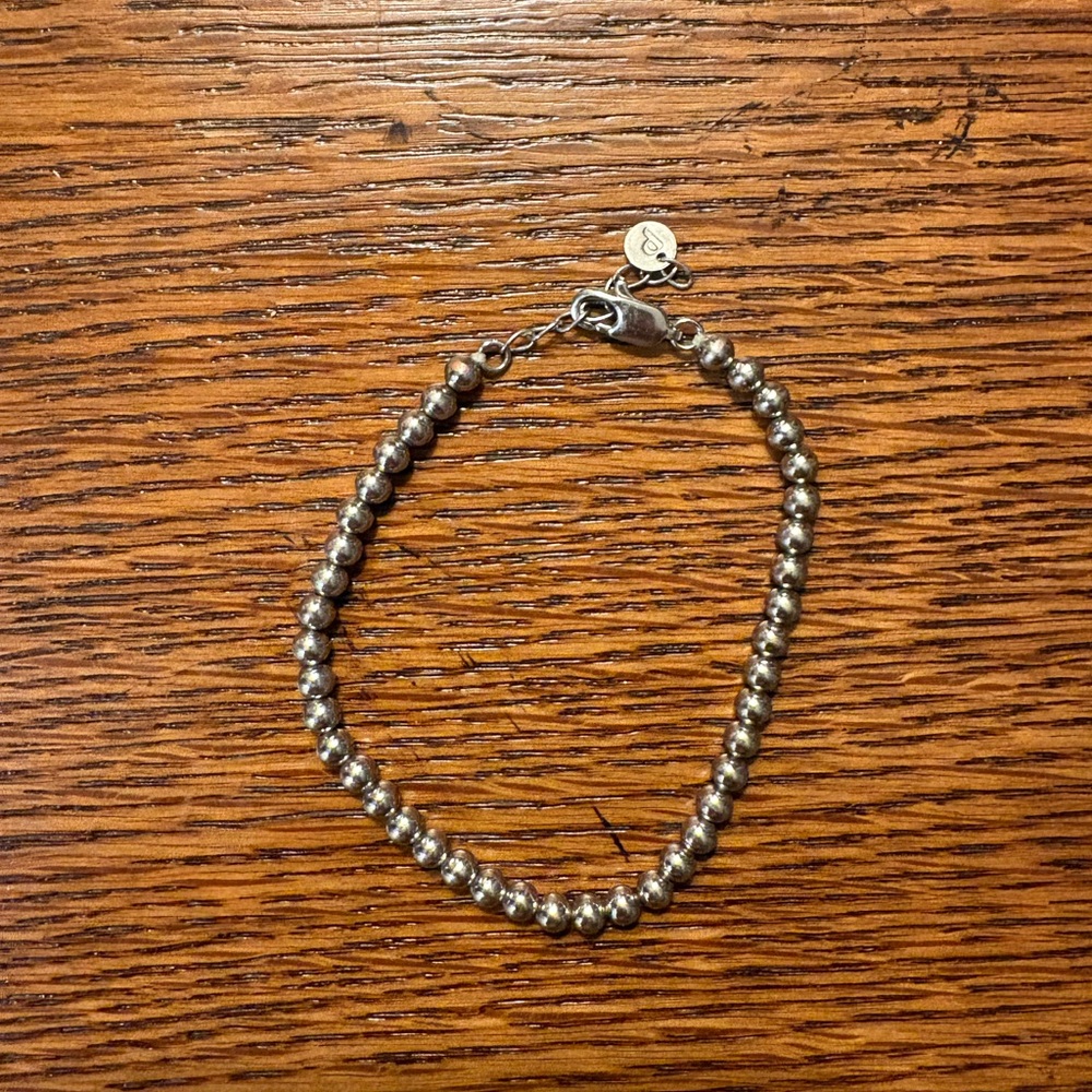 Silver Beaded Bracelet